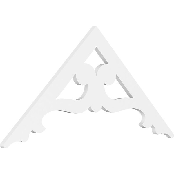 Ekena Millwork Pitch Brontes Architectural Grade PVC Gable Pediment, 48"W x 22"H x 1"P (11/12) GPP048X022X100BRO - main